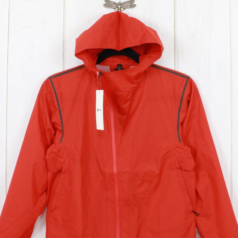 NWT! Lululemon Red Nylon The Lab Ashta Packable Performance Jacket Size S - Picture 2 of 9